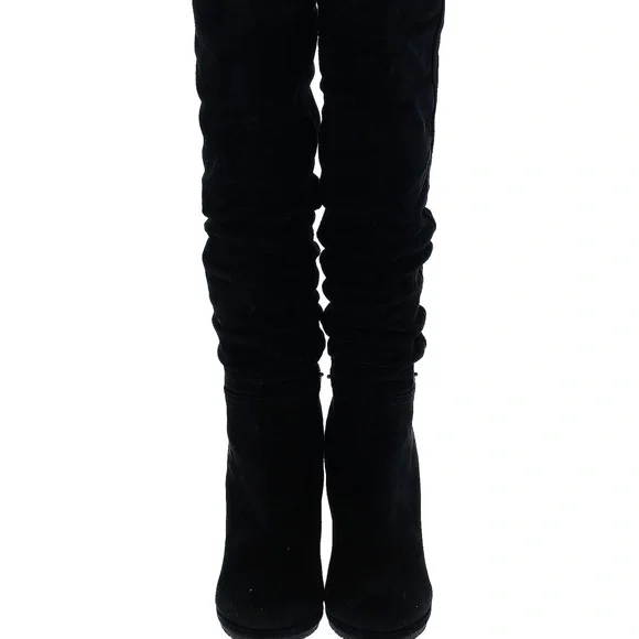 Prada Linea Rossa Suede Slouchy Wedge Boot - Picture 2 of 6